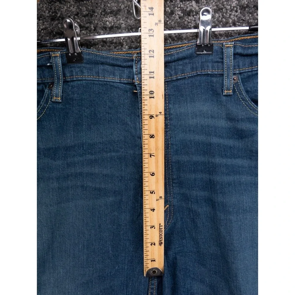 Levis 541 Jeans Mens 42x30 Actual 40x29 Blue Athletic Taper Stretch Distressed